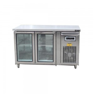 Tủ bàn mát inox cánh kính Nahaki NBM/2CK-1200 Tủ bàn mát inox cánh kính Nahaki NBM/2CK-1200