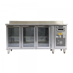 Tủ bàn mát inox cánh kính Nahaki NBM/3I-1800 Tủ bàn mát inox cánh kính Nahaki NBM/3I-1800