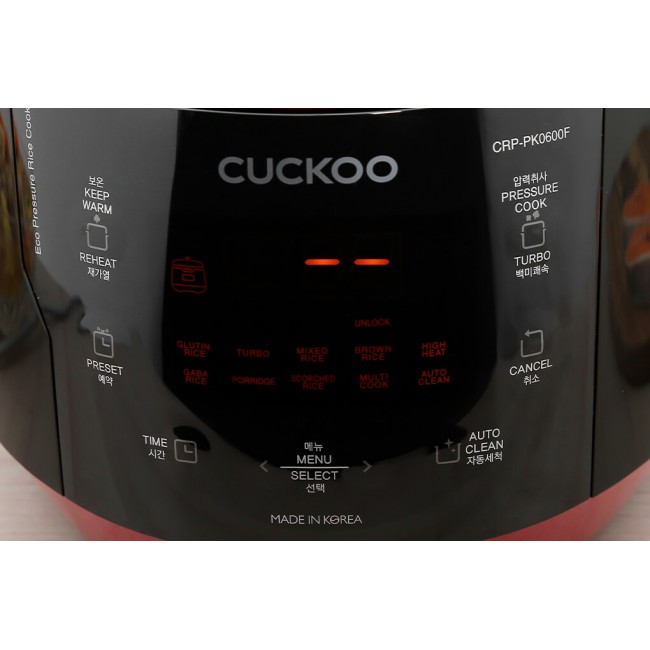 Nồi cơm áp suất điện tử Cuckoo CRP-PK0600F 1.08 lít 