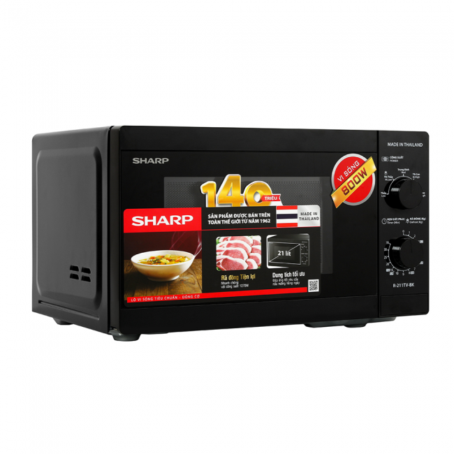 Lò vi sóng Sharp R-211TV-BK 21 lít Lò vi sóng Sharp R-211TV-BK 21 lít
