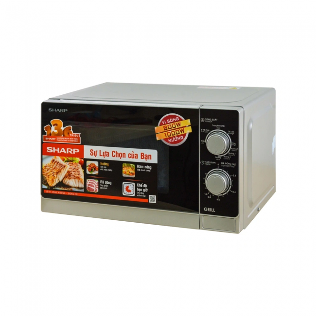 Lò vi sóng có nướng Sharp R-G222VN-S 20 lít