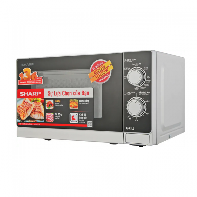 Lò vi sóng có nướng Sharp R-G222VN-S 20 lít