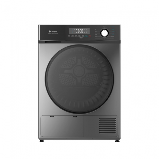 Máy Sấy Bơm Nhiệt Casper 9 Kg TD-P9HG1 màu ghi xám