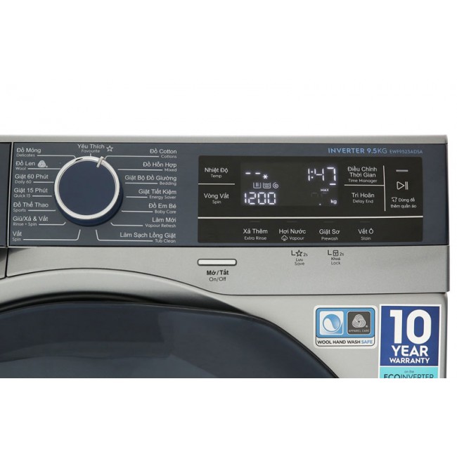 Máy giặt lồng ngang Electrolux EWF9523ADSA 9.5kg Inverter