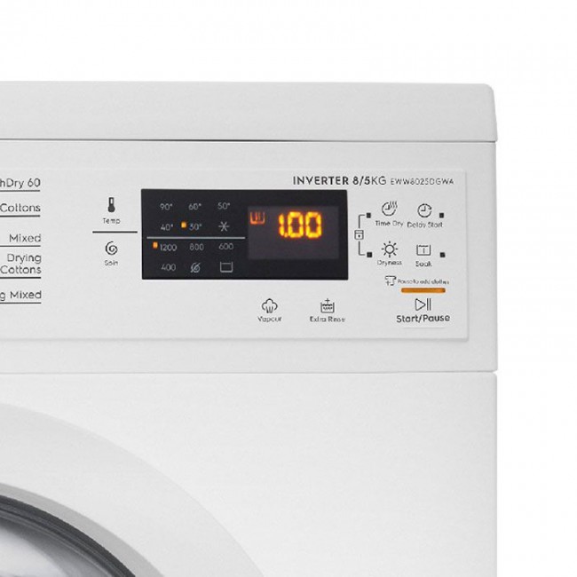 Máy giặt sấy Electrolux EWW8025DGWA giặt 8kg - sấy 5kg Inverter