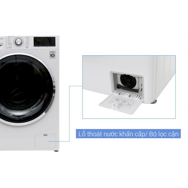 Máy giặt lồng ngang LG FC1409S2W Inverter 9 kg