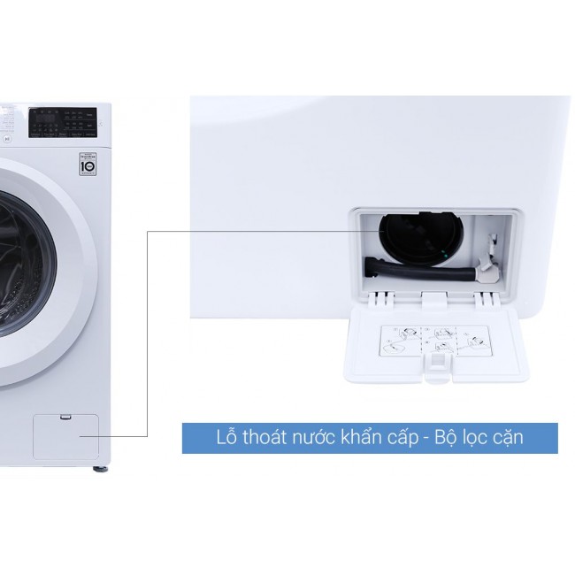 Máy giặt lồng ngang LG FC1475N5W2 Inverter 7.5 Kg