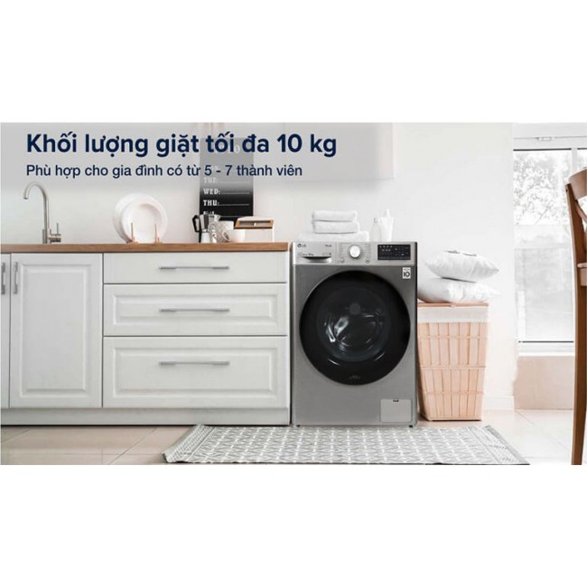 Máy giặt sấy LG Inverter giặt 10Kg sấy 6Kg FV1410D4P