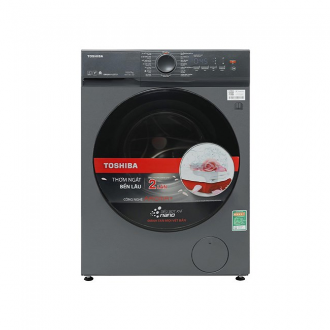 Máy giặt sấy Toshiba Inverter giặt 10.5 kg - sấy 7 kg TWD-T21BU115UWV(MG)