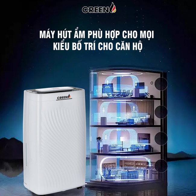 Máy hút ẩm không khí Creen CR-DE25
