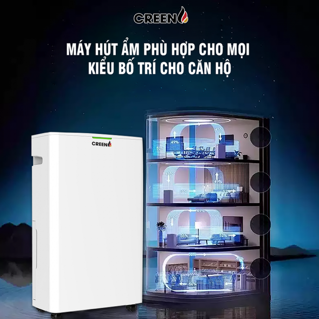 Máy hút ẩm không khí Creen CR-DE30