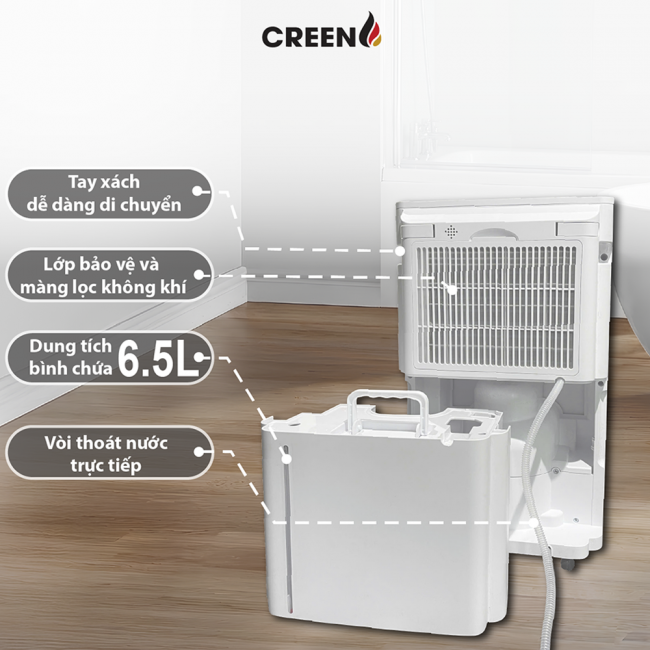 Máy hút ẩm không khí Creen CR-DE30