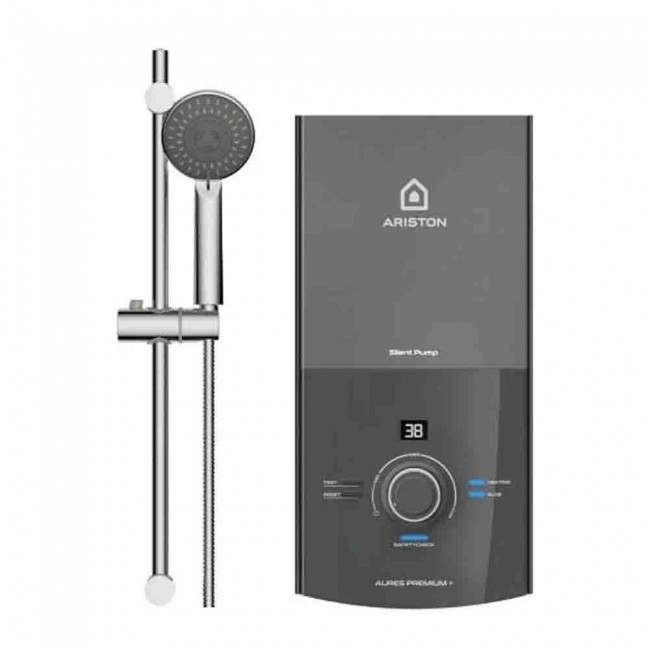 Máy nước nóng trực tiếp Ariston 4500W AURES PREMIUM+ 4.5P (Có bơm trợ lực)