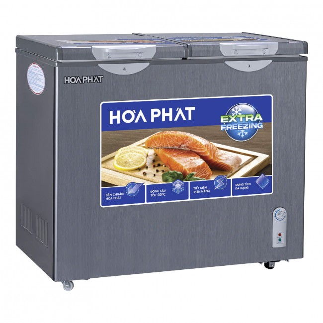  Tủ đông Hòa Phát 2 ngăn 2 cánh HPF BD6205G 205 lít