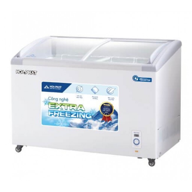 Tủ đông trưng bày Hòa Phát HSF AD8451.C1 mặt kính inverter 451L