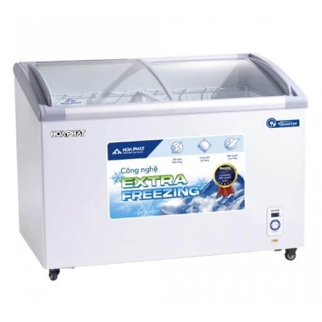 Tủ đông trưng bày Hòa Phát HSF AD8451.C1 mặt kính inverter 451L