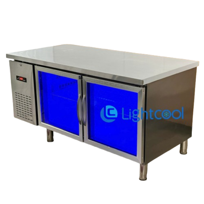 Bàn đông 1.8m quạt lạnh cửa kính BL-1500 Inox 201