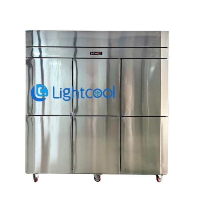 Tủ đông 6 cánh quạt lạnh LS-1200F 1 chế độ inox 430