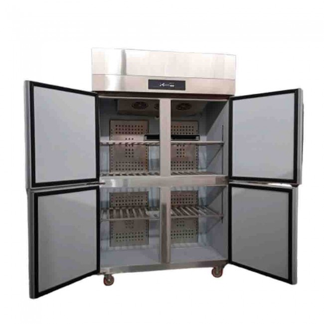 Tủ đông 4 cánh Inox quạt lạnh LS-1200F inox 201
