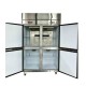  Tủ 2 chế độ đông mát 4 cánh quạt lạnh LS-1200F inox 430
