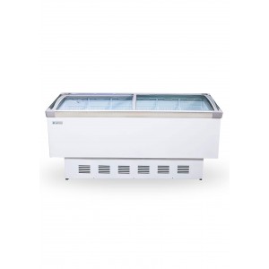Tủ đảo đông kính phẳng siêu thị 2m "coil" SD-798 Tủ đảo đông kính phẳng siêu thị 2m "coil" SD-798