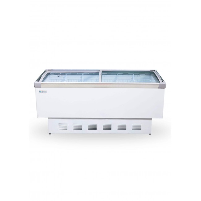 Tủ đảo đông kính phẳng siêu thị 2m "coil" SD-798