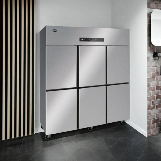  Tủ đông 6 cánh inox đông trực tiếp BCD-1800