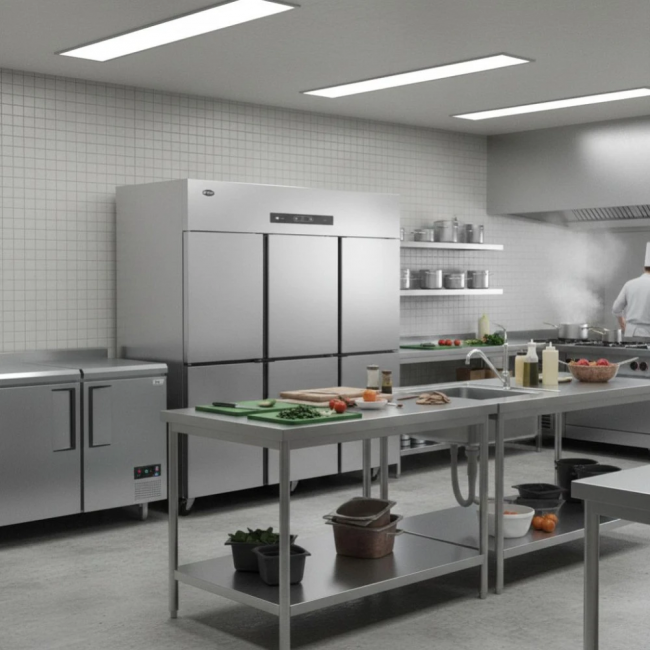  Tủ đông 6 cánh inox đông trực tiếp BCD-1800