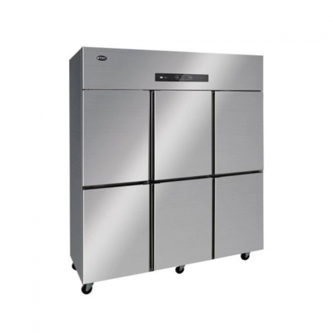 Tủ đông 6 cánh inox Quạt Gió BCD-1800F