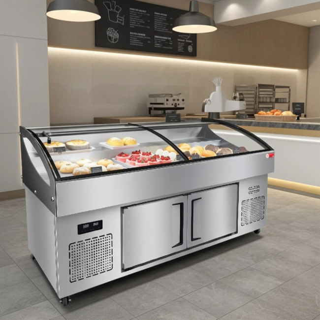 Tủ trưng bày 3 bậc trên mát dưới đông Oucboll SCD-2000Z 