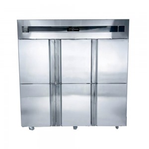 Tủ đông đứng 6 cánh inox quạt gió Viner V-TD6C