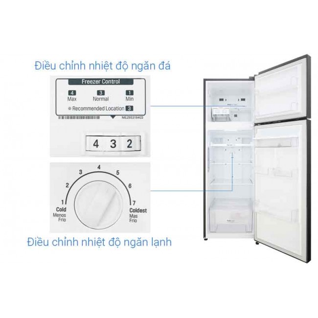 Tủ lạnh LG GN-D255BL Inverter 255 lít