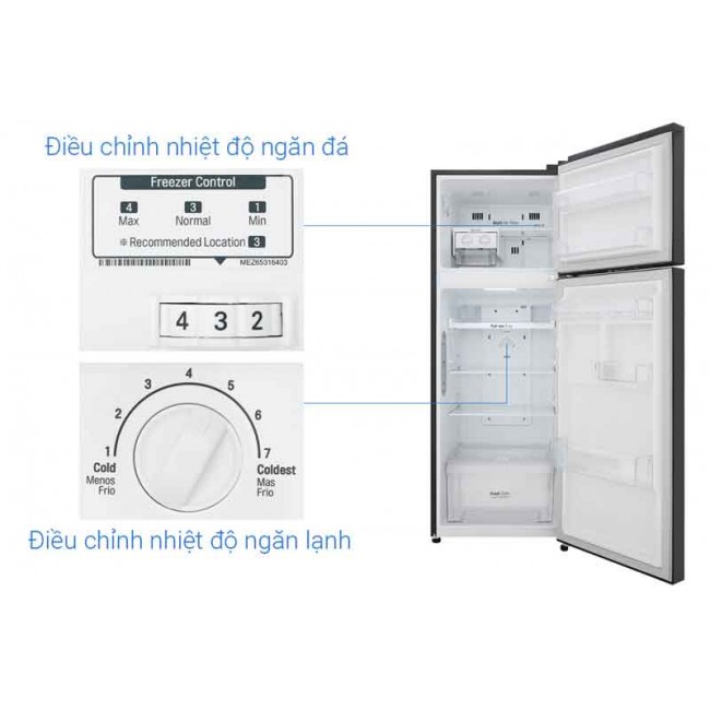 Tủ lạnh LG GN-M208BL Inverter 208 lít Smart