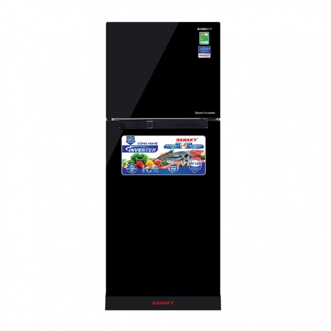 Tủ Lạnh Sanaky Inverter VH-189HPS 175 Lít ( Đen Sọc )