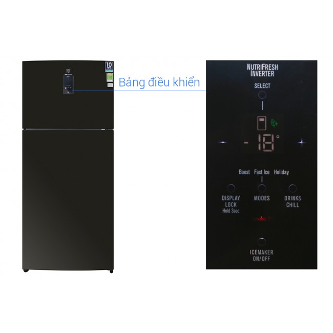 Tủ lạnh Electrolux ETE5722BA Inverter 572 lít