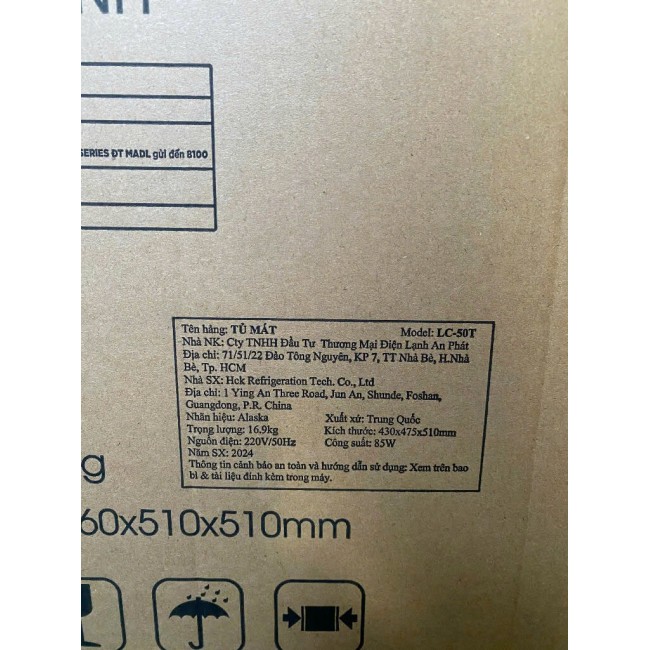 Tủ mát mini Alaska LC-50T