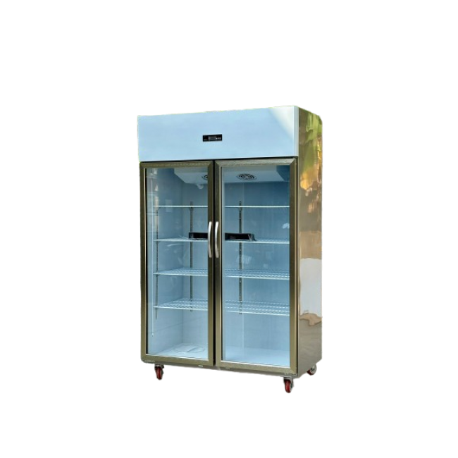 Tủ mát inox 2 cửa kính quạt lạnh LS-1200F