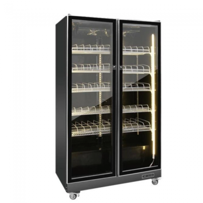 Tủ mát trưng bày rượu 2 cánh Oucboll LG-1110F đen Tủ mát trưng bày rượu 2 cánh Oucboll LG-1110F đen