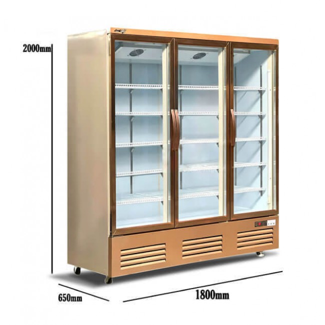 Tủ Mát Trưng Bày 3 Cửa (Quạt Lạnh) LC-1800XF