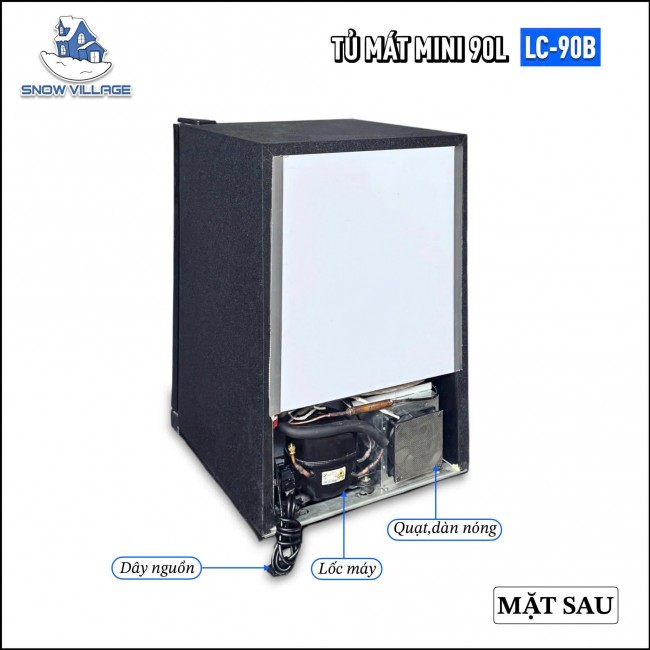 Tủ mát mini 1 cửa kính Snow Village LC-90B