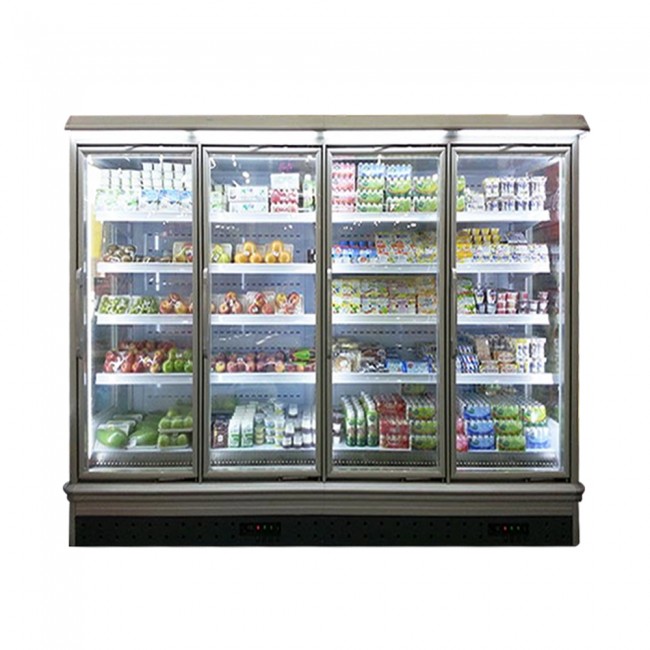 Tủ trưng bày thực phẩm siêu thị cánh kính Vinacool 