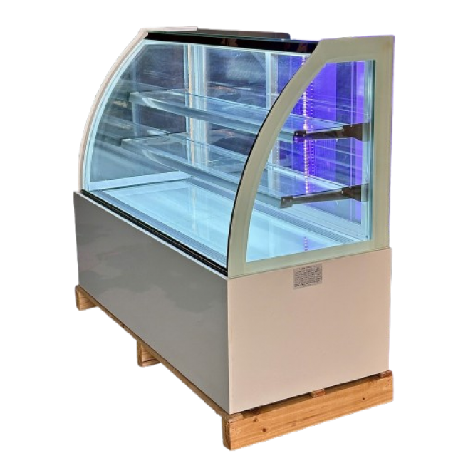 Tủ bánh kem kính cong 1.2m 3 tầng DG-1200Z