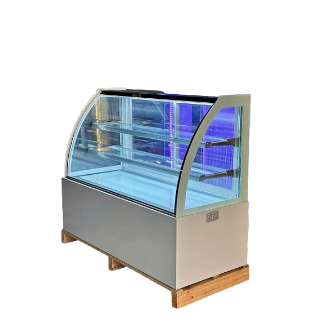 Tủ bánh kem kính cong 1.5m 3 tầng DG-1500Z