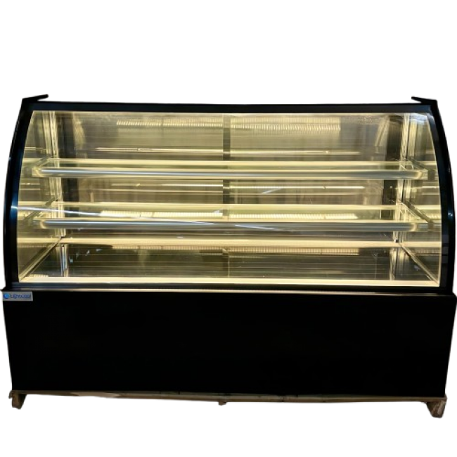 Tủ bánh kem kính cong 1.8m 3 tầng DG-1800Z