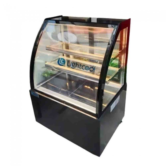 Tủ bánh kem kính cong 90cm 3 tầng DG-900Z