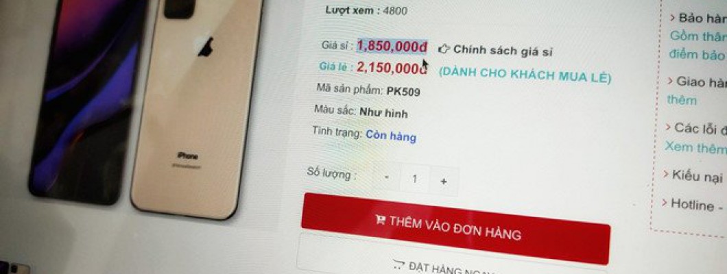Sốc: Chưa ra mắt, iPhone 11 nhái đã được bán tại VN với giá 1,8 triệu
