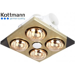 Đèn sưởi 4 bóng âm trần Kottmann – K4BT Đèn sưởi 4 bóng âm trần Kottmann – K4BT