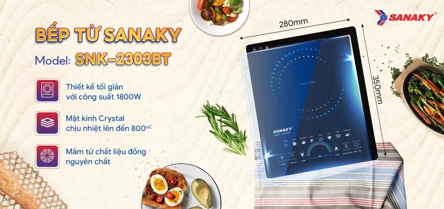 Bếp từ đơn Sanaky SNK-2303BT