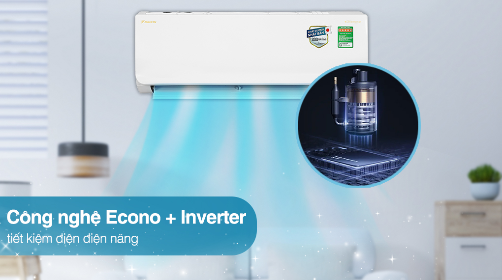 Công nghệ Inverter và chế độ Econo tiết kiệm điện hiệu quả