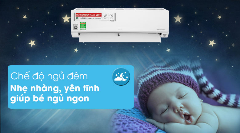 Tránh cảm lạnh khi sử dụng máy lạnh vào buổi tối với chế độ ngủ đêm